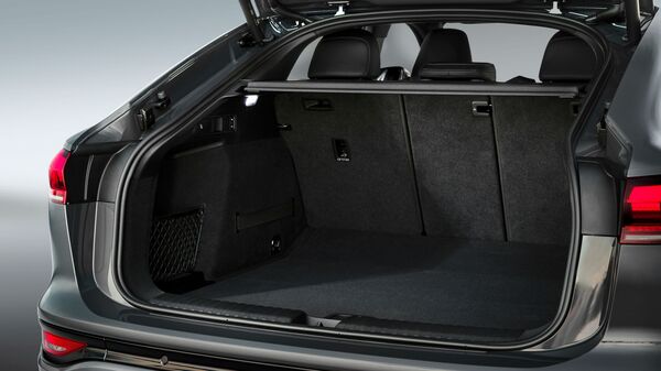 The all-electric Q6 e-tron Sportback features a rear cargo space of 511 litres, accompanied by a 64-litre frunk. With the rear seats folded down, the rear cargo area extends to offer 1,373 litres of space. With the 2,899 mm long wheelbase, the Q6 e-tron Sportback offers 25 litres of usable interior storage space.