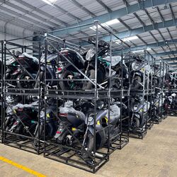 First batch of Ather 450S electric scooters ready for despatch to Sri Lanka, the EV maker's second international market after Nepal. (Image courtesy: X/@tarunsmehta)