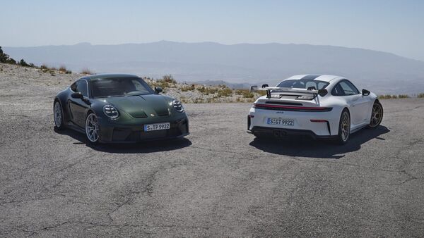 Both the 911 GT3 as well as the 911 GT3 Touring variants get optional packages for customisation but the Touring version gets an added optional Leichtbau package. This package includes carbon fibre parts and lighter door panels as well.