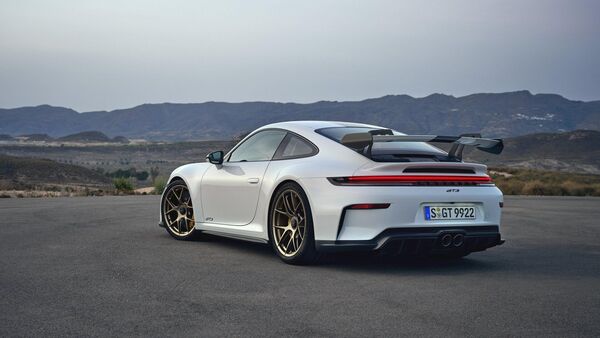 The fins under the car have been redesigned as well in order to further improve airflow. The rear spoiler now gets a lip to increase the force it exerts on the car. There are new, angled side-plates on the spoiler as well.