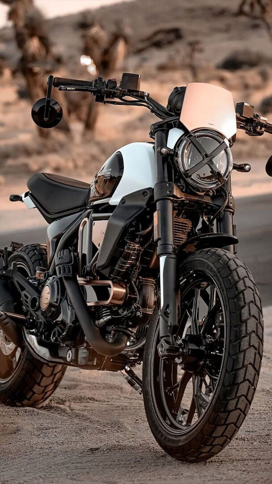 This is the limited-run Ducati Scrambler 10th anniversary