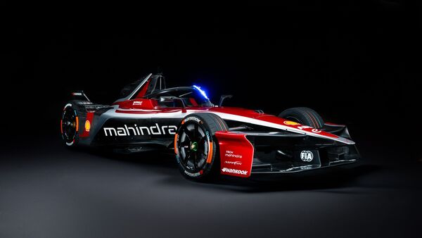 Mahindra M11Electro electric race car breaks cover for Season 11 with new livery