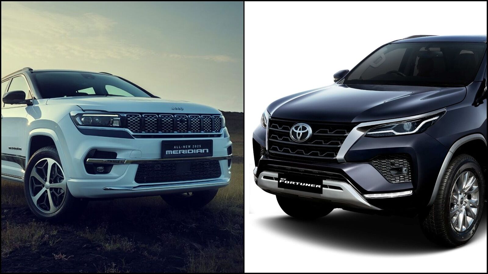 Jeep Meridian vs Toyota Fortuner: The large SUV showdown you were waiting for