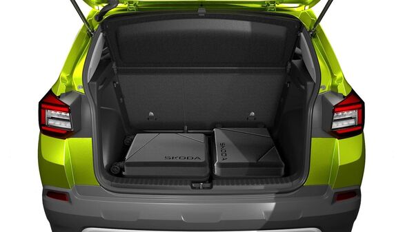 The Kylaq features 446-litres of cargo storage in the boot, and this can be expanded to 1,265 litres by folding down the rear seats.