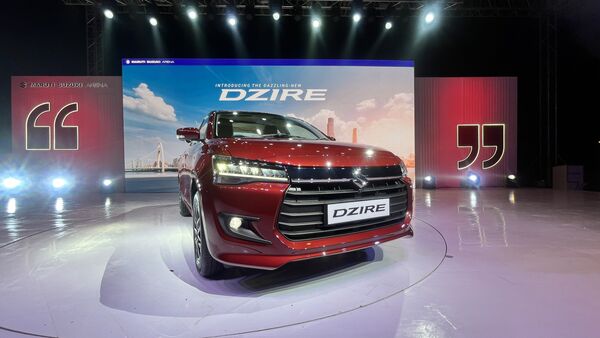 The 2024 Maruti Suzuki Dzire has a design that is entirely new and has no similarity to the latest Swift model. This is the first time the design of the two models have been kept separate. The flatter grille, slimmer LED head lights and LED fog lamps on the face are completely new.