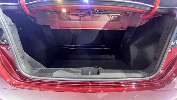 The boot space on the 2024 Maruti Suzuki Dzire is at 372 litres, marginally up from 368 litres on the previous model.