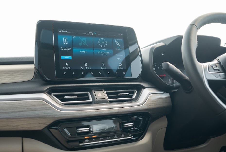 The nine-inch infotainment screen is common on newer Maruti Suzuki models and makes its debut on the Dzire in its fourth-gen version. Dzire