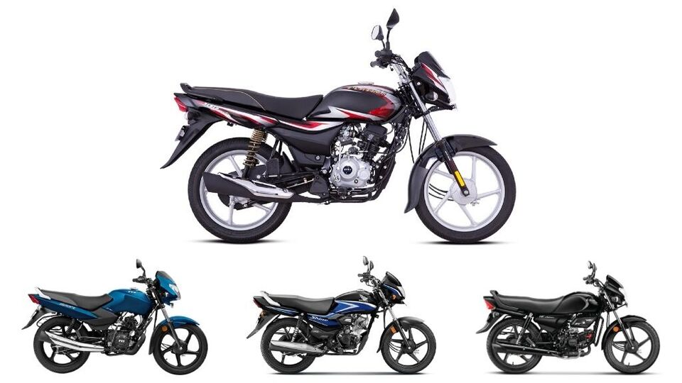 Bajaj Platina 100 vs Rivals