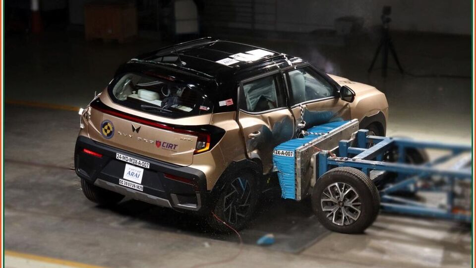 mahindra xuv 3xo crash test