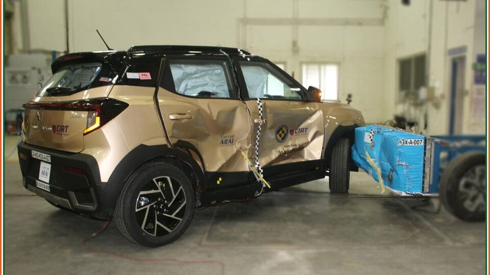 mahindra xuv 3xo crash test