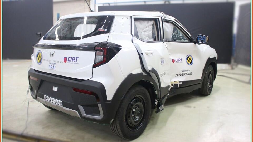 mahindra xuv 3xo crash test