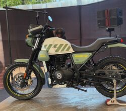 The Royal Enfield Scram 440 gets a bigger engine, more power, more features and new colours. This also marks the end of the 411 cc displacement on RE bikes but the motor continues to live on in the Scram 440 in an upgraded avatar. 