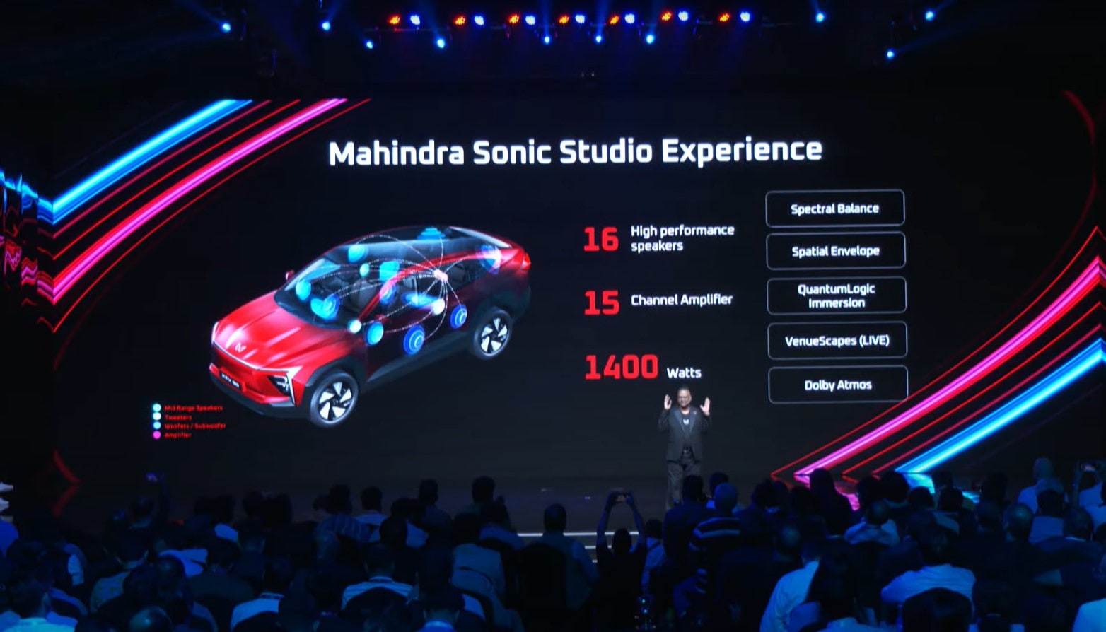 Mahindra EVs to feature 16 high-performance speakers, complete with Dolby Atmos. Mahindra