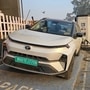 Tata Nexon EV being fast charged at a Statiq fast charger.
