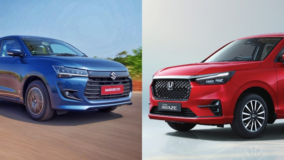 Honda Amaze vs Maruti Suzuki Dzire