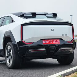 The Mahindra BE 6 features a disruptive design language featuring futuristic looks.