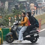 The initiative is set to come into effect from January 26, 2025 and it bans the sale of fuel to two-wheeler riders and passengers who are not wearing helmets, in Uttar Pradesh.  (Sunil Ghosh / Hindustan Times)