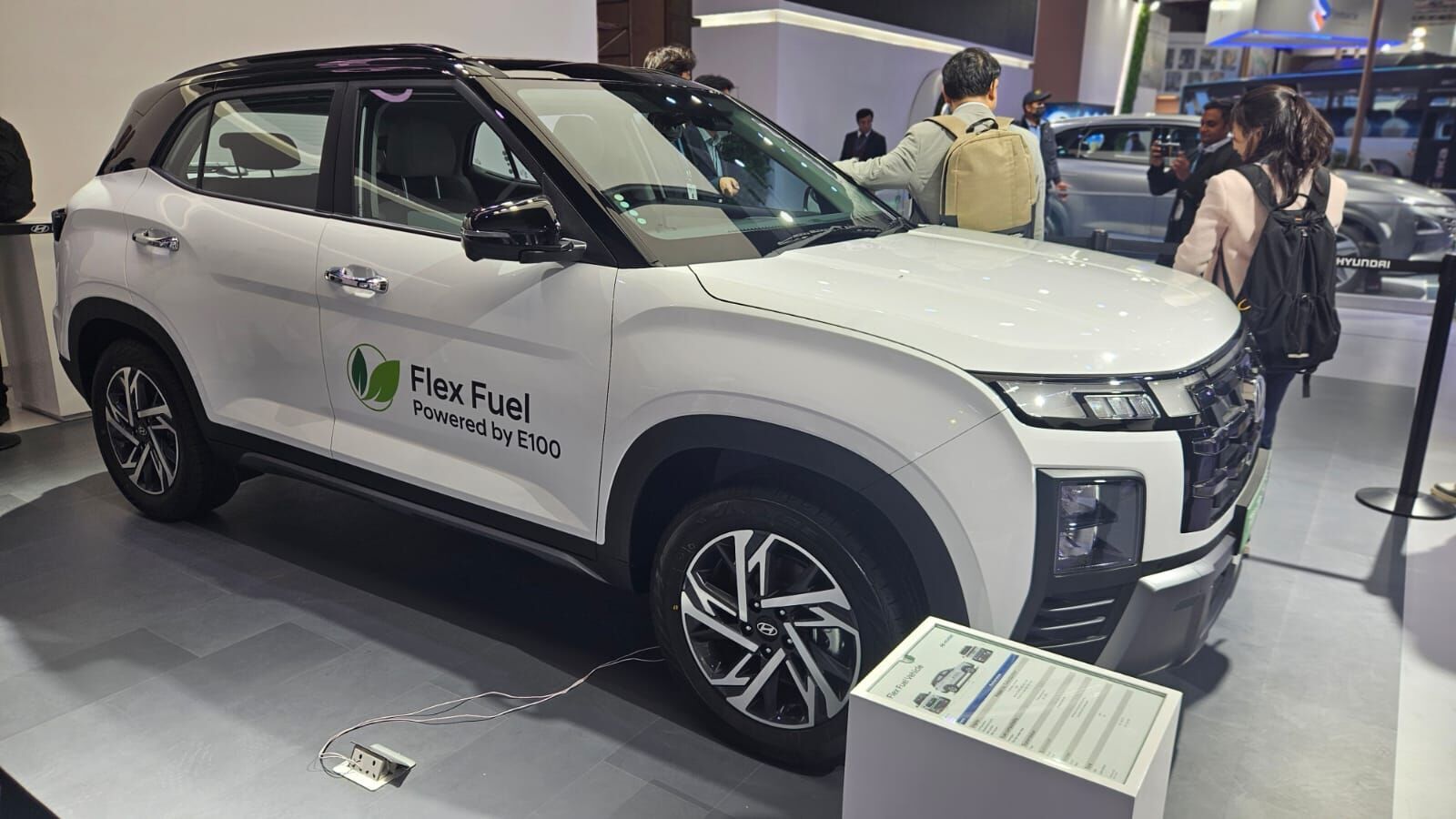 Hyundai Creta Flex Fuel breaks cover at Auto Expo 2025