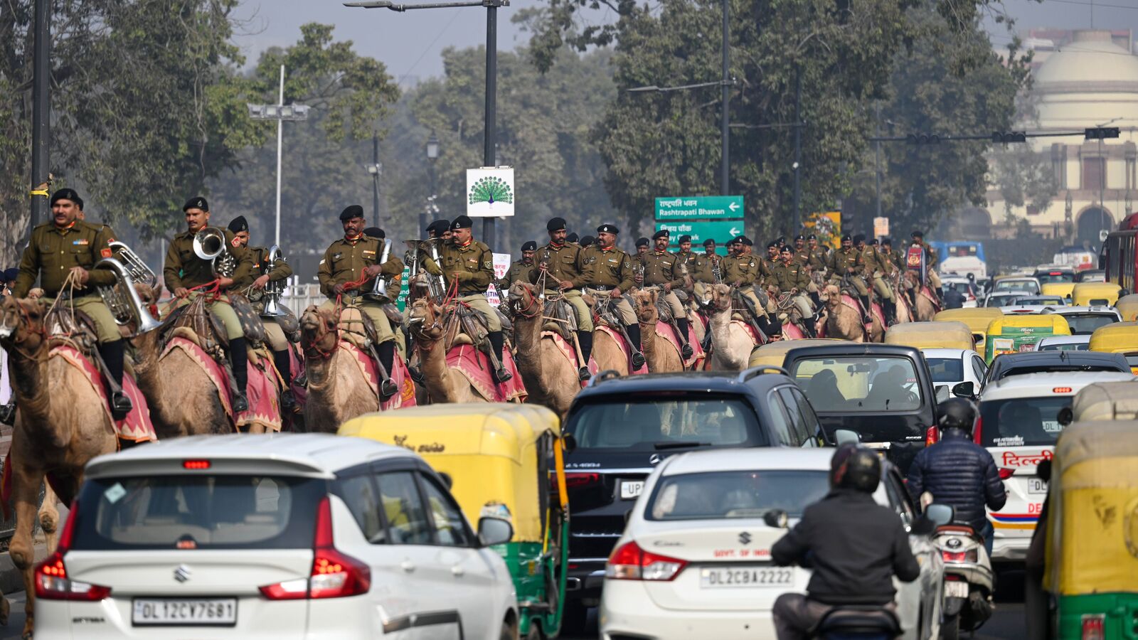 गणतंत्र दिवस की रिहर्सल से पहले ट्रैफिक पुलिस का कहना है कि दिल्ली में यातायात बाधित होने की आशंका है