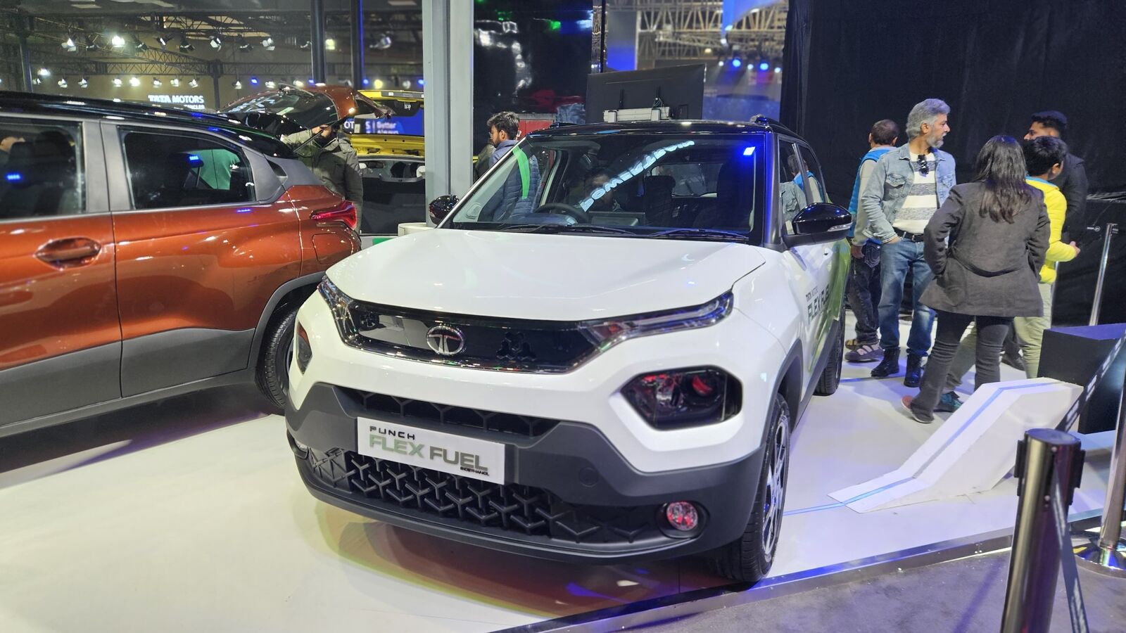 Tata Punch Flex Fuel showcased at Auto Expo 2025