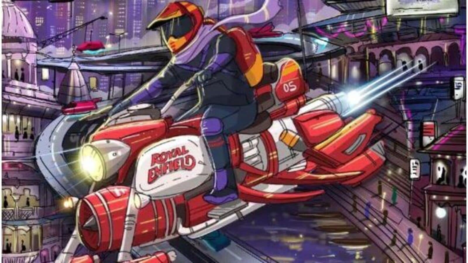 Artists imagine what Royal Enfield motorcycles will look like in 3000 A.D.