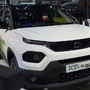 A Tata Punch Flex Fuel prototype on display at the 2025 Auto Expo 