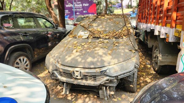 Delhi Traffic Police impounded vehicles