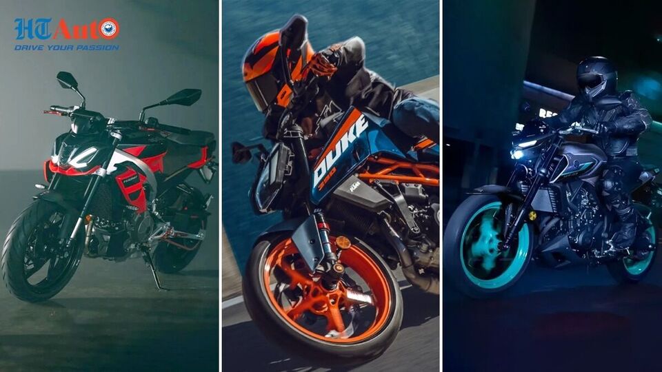 Aprilia RS 457 vs KTM 390 Duke vs Yamaha MT-03.