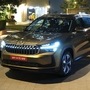 The all-new Skoda Kodiaq gets a new and a more striking look this time based on the Modern Solid Design language. It features a bold butterfly grille and sharper headlamps. The fog lamp units have been placed right under the headlamp assembly,