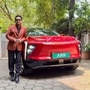 AR Rahman opted for Tango Red colour scheme of the XEV 9e.
