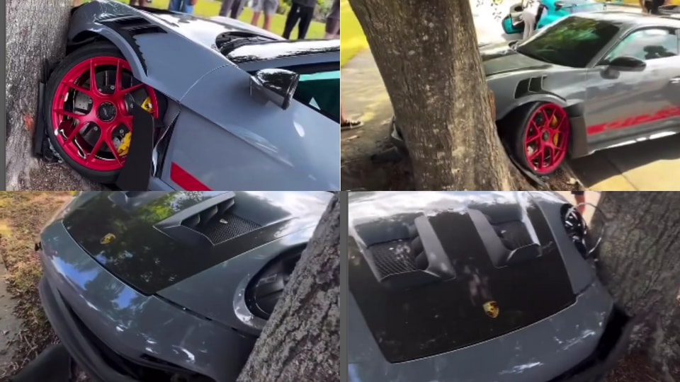 Porsche 911 GT3 accident