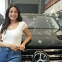 Shehnaaz Gill opted for the Obsidian Black paint scheme on her new Mercedes-Benz GLS (Instagram/Shehnaaz Gill )