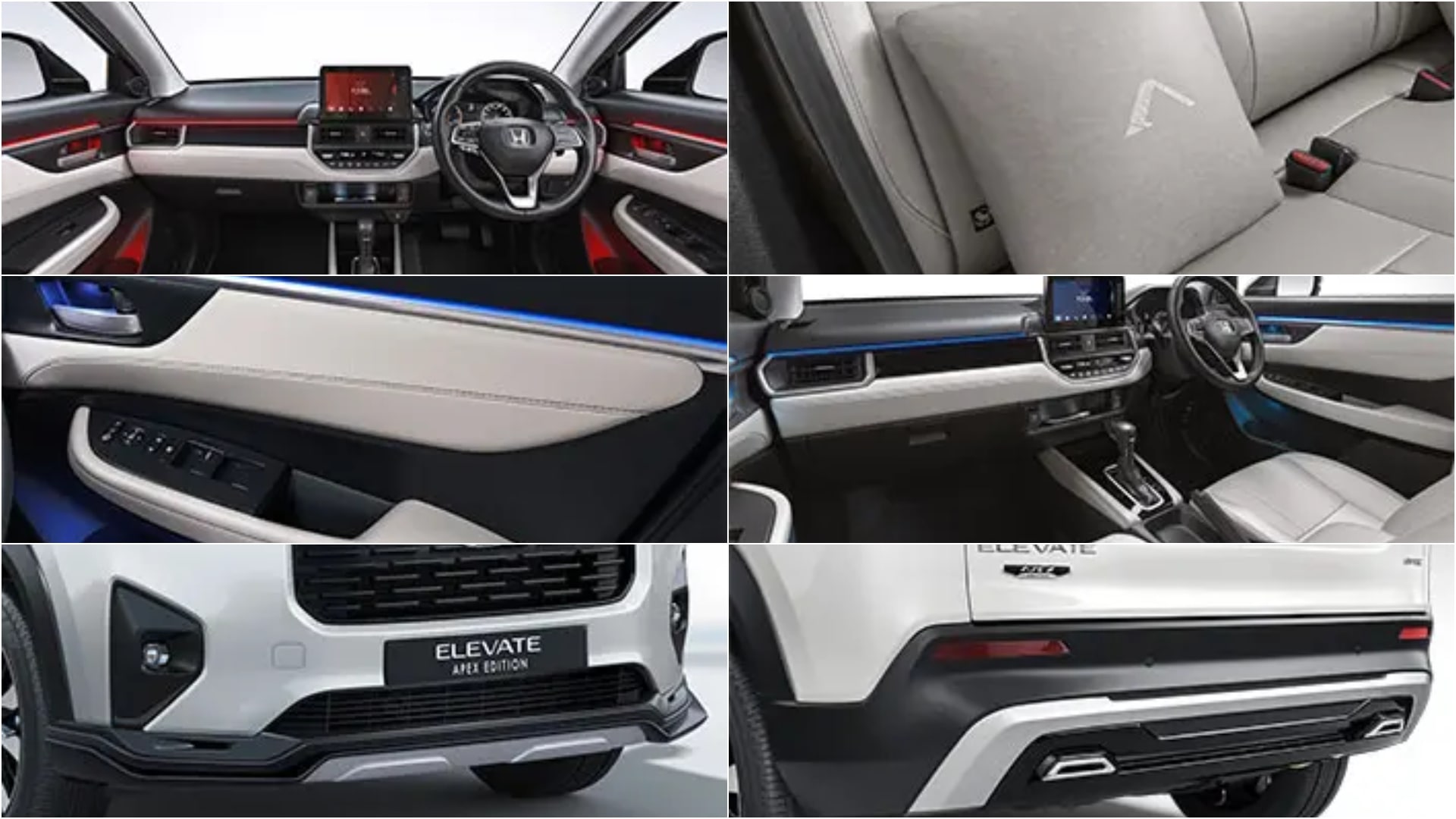 The new Elevate Apex Summer Edition brings a dual-tone interior, leather upholstery, Apex cushions, piano black and chrome accents, ambient lighting, a 360-degree camera, and more Honda Elevate Apex Summer Edition