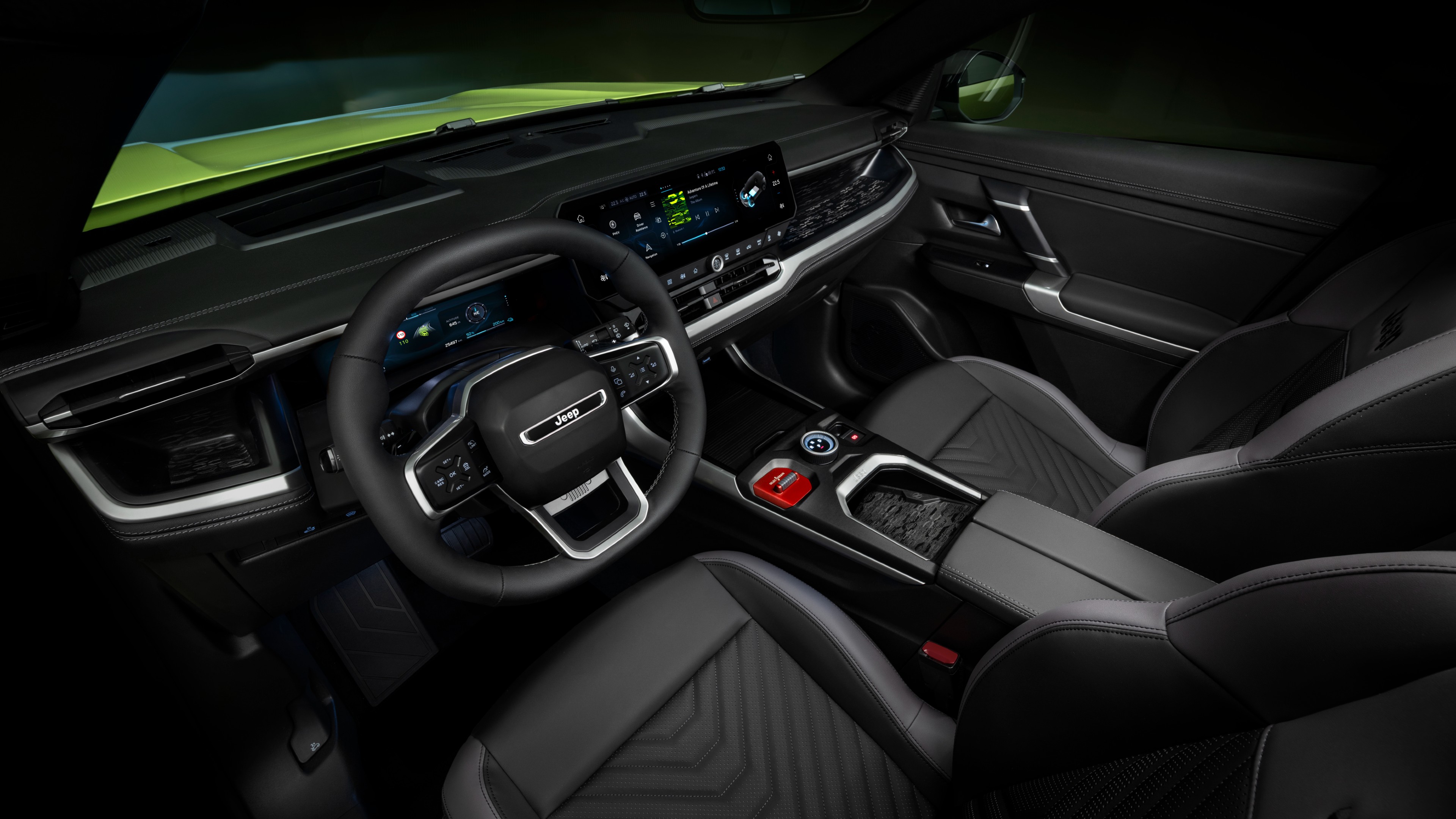 The new Compass gets a completely revamped interior with a 10-inch digital console and a 16-inch infotainment screen with OTA updates New Gen Jeep Compass