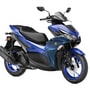 Yamaha Aerox 155 S in the Iconic Racing Blue shade.