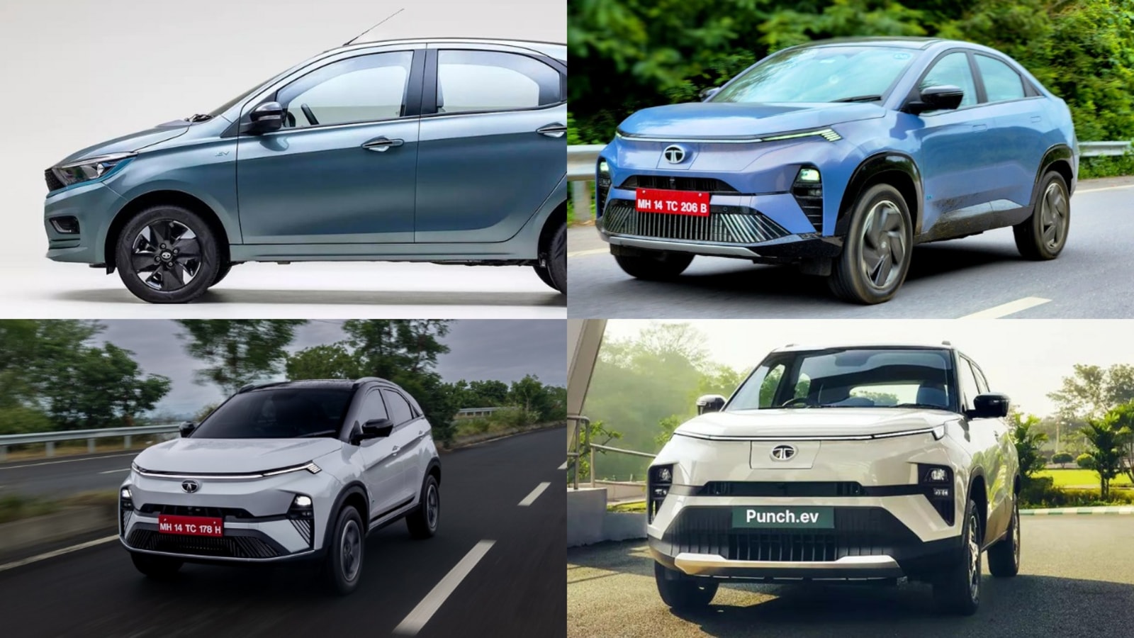 Tata Curvv EV, Nexon EV, Punch EV and Tiago EV available with benefits of upto ₹1.86 lakh. Check details