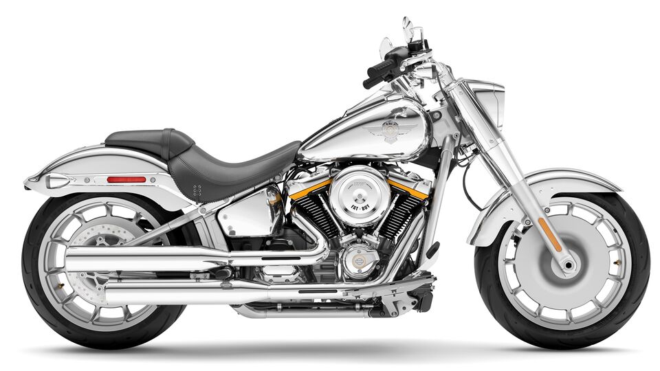 Harley Davidson Fat Boy Gray Ghost