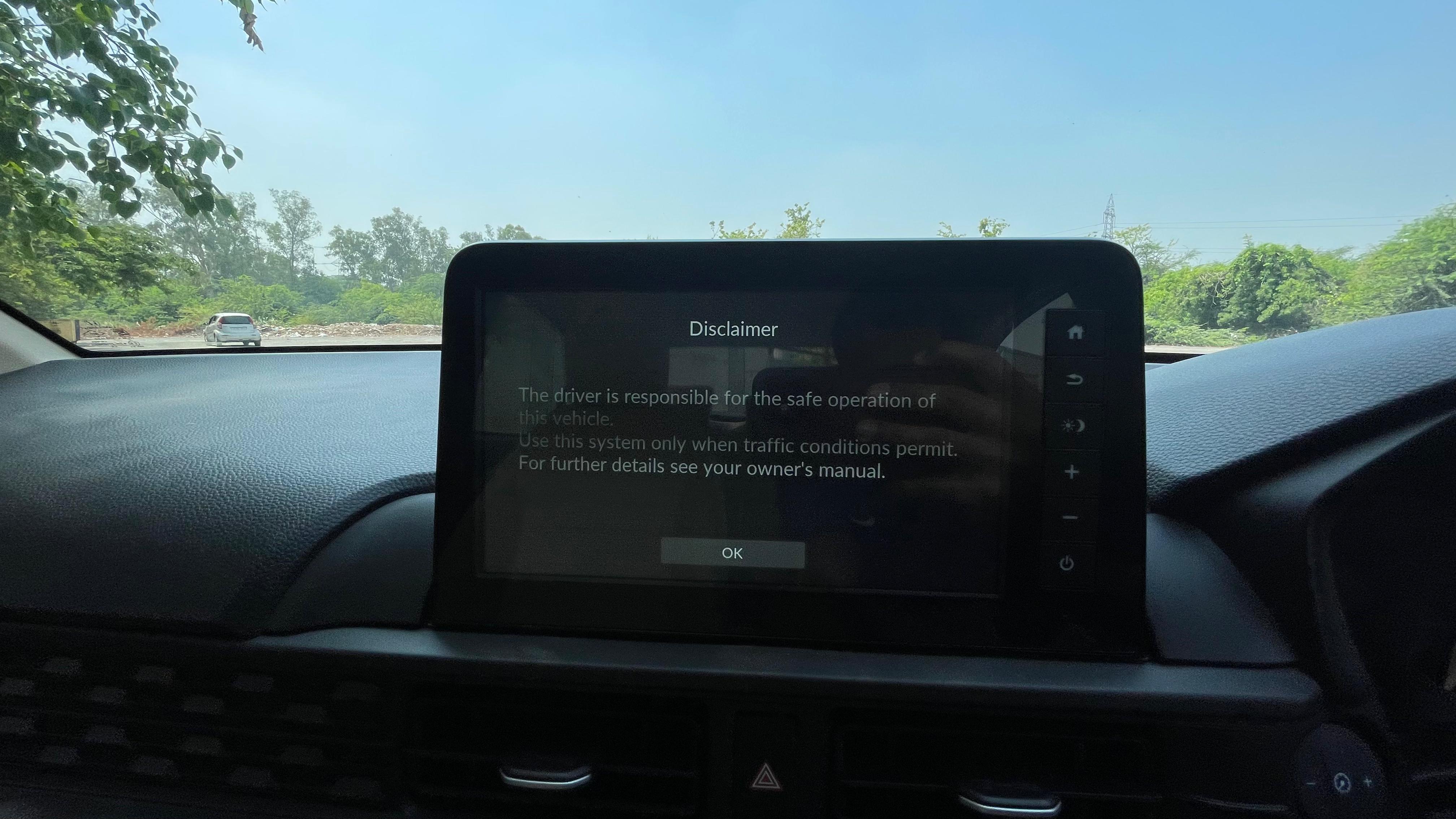 The 2024 Honda Amaze gets an 8 inch touchscreen infotainment system which gets wireless Android Auto and Apple CarPlay connectivity 2024 Honda Amaze