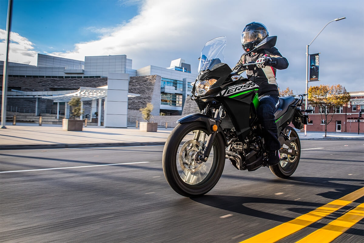 The 2025 Kawasaki Versys-X 300 packs the same 296 cc parallel-twin motor, now updated to latest emission regulations 2025 Kawasaki Versys-X 300