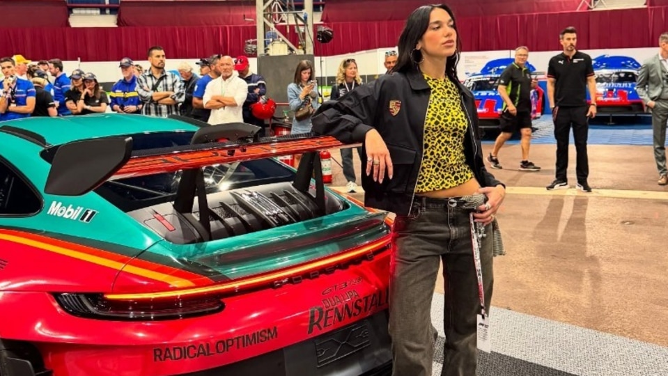 Dua Lipa and Porsche GT3 RS