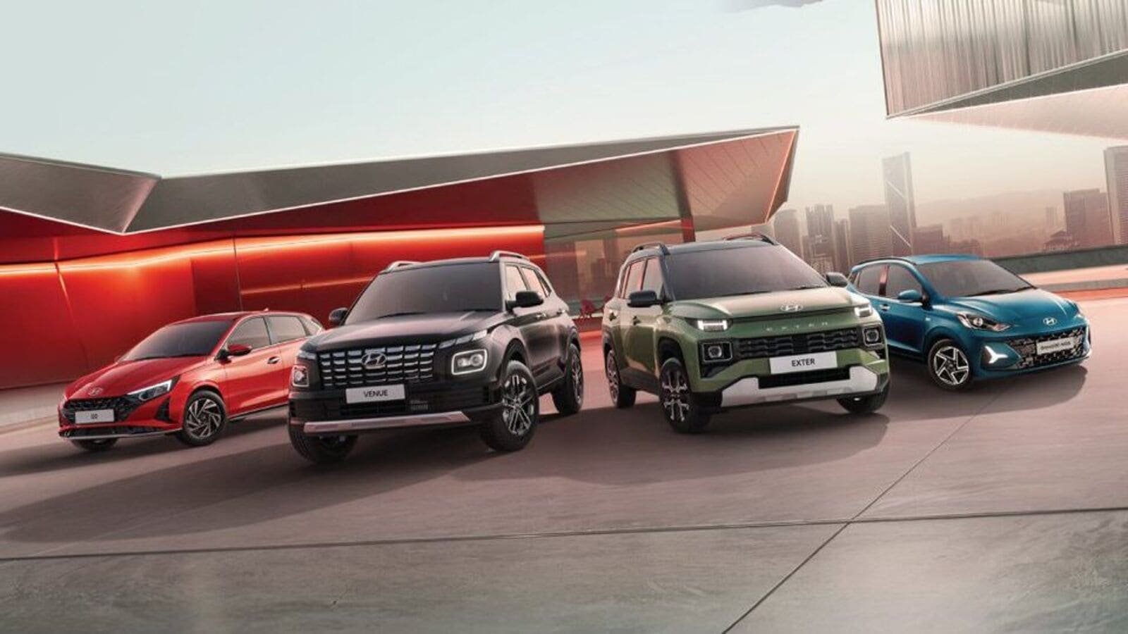 Hyundai announces discounts up to ₹80,000 on Exter, i20, Venue and Grand i10 NIOS Hyundai announces discounts up to ₹80,000 on Exter, i20, Venue and Grand i10 NIOS