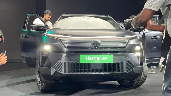 At the front of the Harrier EV SUV, the first thing you notice is the closed off grille along with the newly styled bumper that houses the radar sensor for ADAS. The car can even move forward out of a parking spot without a driver in its 'Summon mode'. At the front of the Harrier EV SUV, the first thing you notice is the closed off grille along with the newly styled bumper that houses the radar sensor for ADAS. The car can even move forward out of a parking spot without a driver in its 'Summon mode'.