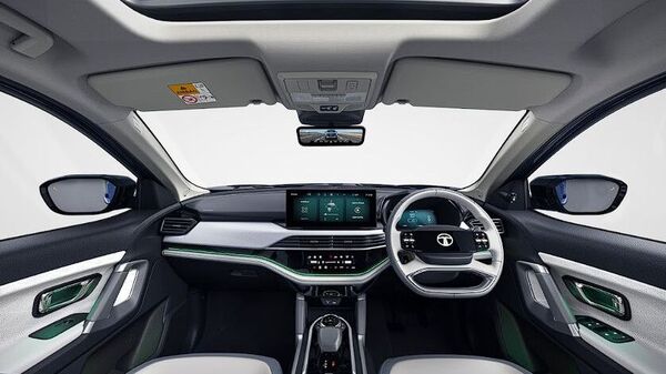 Depending on the variant, the interior theme of the Harrier EV will change.