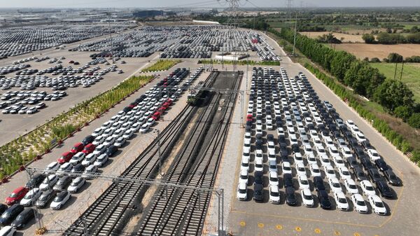 Maruti Suzuki railway car lot parking