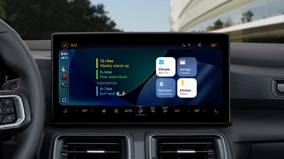 Apple will rollout the new CarPlay Ultra to more cars, having debuted the same on the Aston Martin DBX 707 last month Apple CarPlay iOS 26
