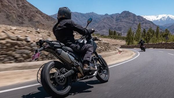The larger Himalayan could use a larger 750 cc engine that is based on the current 650 cc unit.
