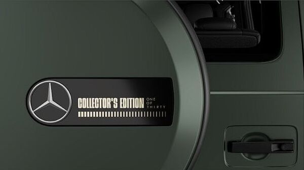 There is a plaque at the rear that mentions how special the G 63 AMG Collector's Edition is.