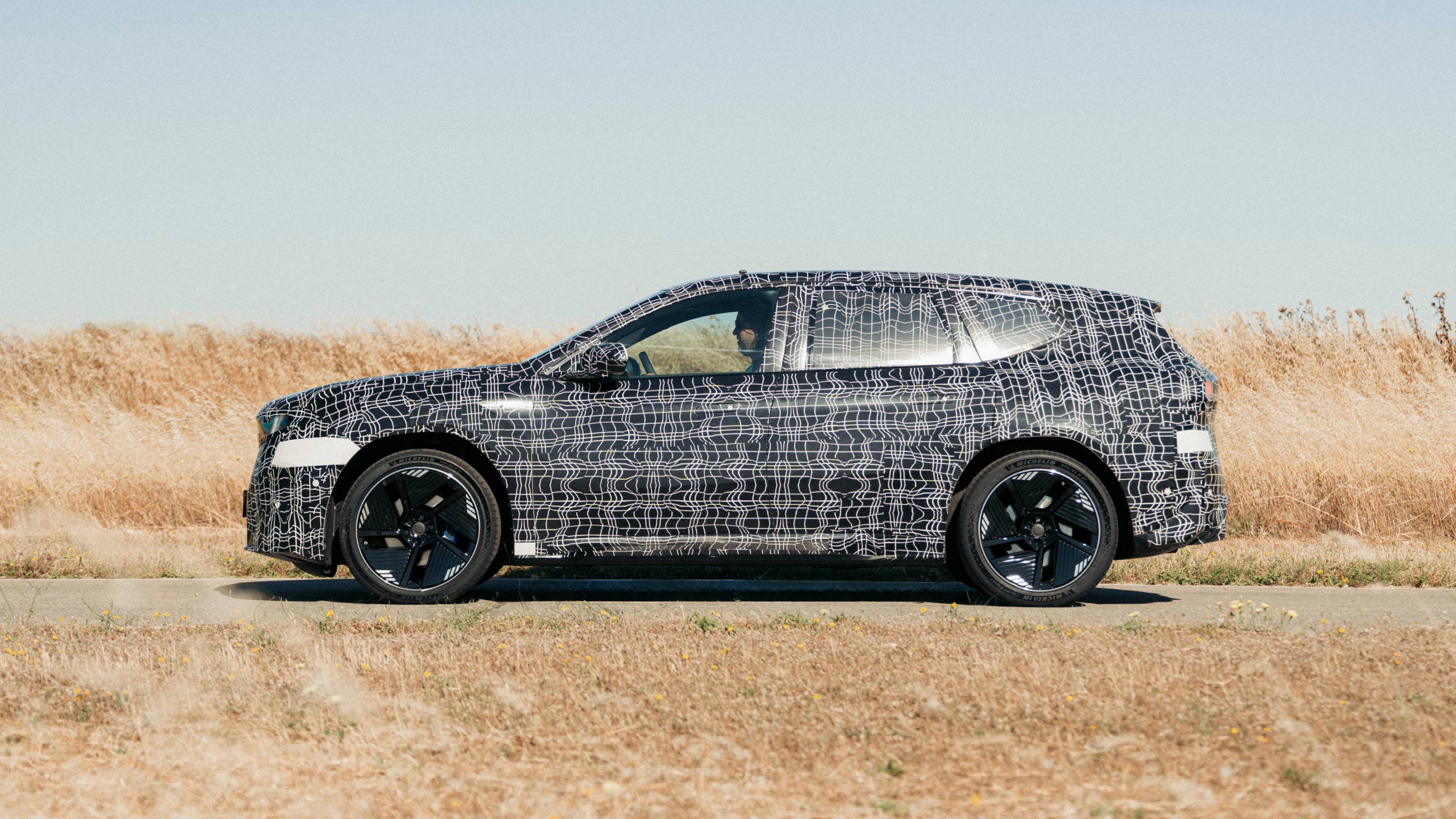 The new BMW iX3 will come with a host of advanced driver assistance systems, and sport a completely new design for the exterior and interior BMW iX3 Prototype Side