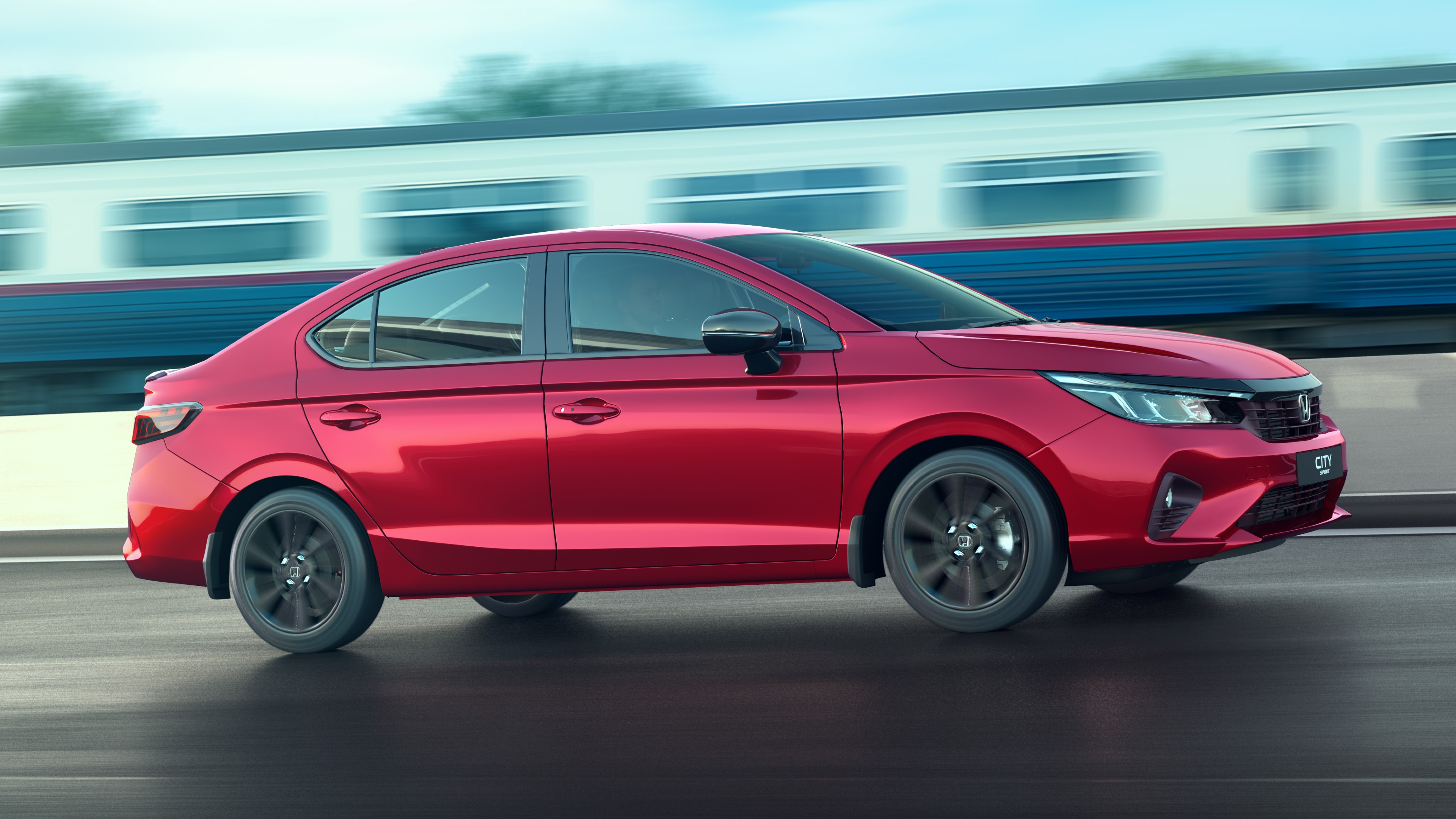 The Honda City Sport Edition gets a blacked-out grille, metallic grey alloy wheels, gloss-black ORVMs, shark-fin antenna, and the boot spoiler Honda City Sport Edition