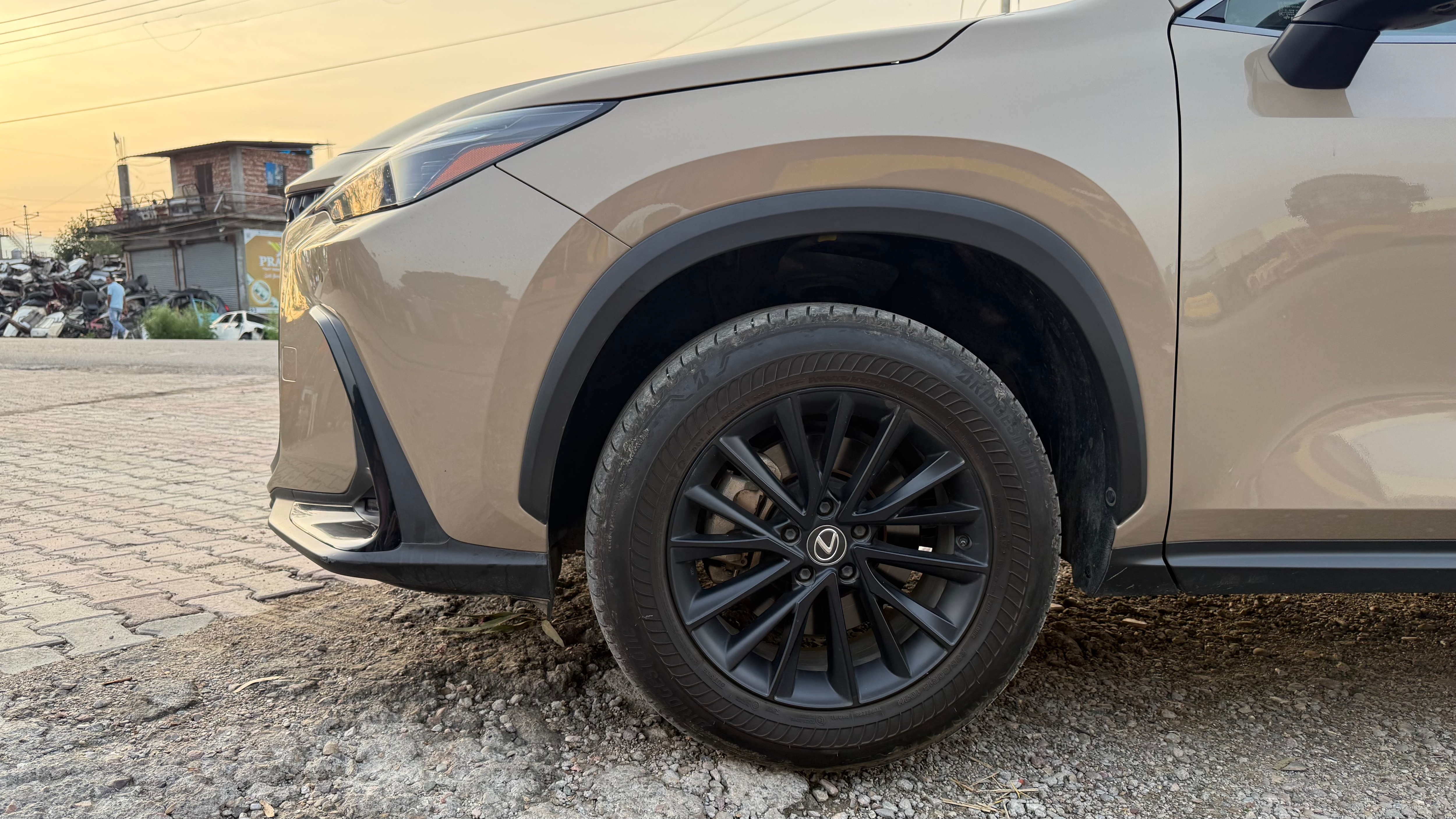 The SUV takes on undulated roads with ease. Lexus NX 350h Overtrail